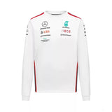 T-shirt Mercedes AMG Petronas F1 Team 2023 bianca manica lunga