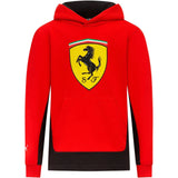 Felpa bambino Ferrari Scudo grande con cappuccio Hooded