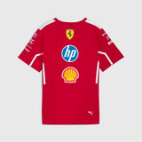 T-shirt Bambino Ragazzo Scuderia Ferrari HP F1 team Replica Sponsor 2025 - F1Monza