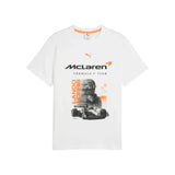 T- shirt McLaren Racing Lando Norris Stampa Fanwear Bianco - F1Monza