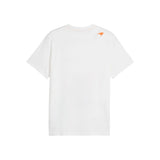 T- shirt McLaren Racing Lando Norris Stampa Fanwear Bianco