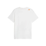 T- shirt McLaren Racing Lando Norris Stampa Fanwear Bianco - F1Monza
