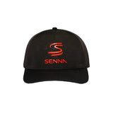 Cappellino Ayrton Senna doppia S Nero debossed