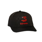 Cappellino Ayrton Senna doppia S Nero debossed