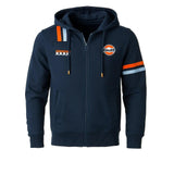 Felpa Full Zip Gulf Hybrid Hoody navy - F1Monza