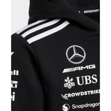 Felpa Hoodie AMG Mercedes Petronas F1 Team 2025 nera Adidas