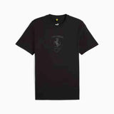 T-shirt Ferrari Puma Scudo lucido Grande Nera - F1Monza