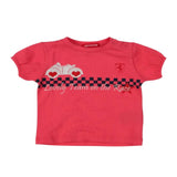 T-shirt Scuderia Ferrari Baby Girl con Macchinina rosa - F1Monza