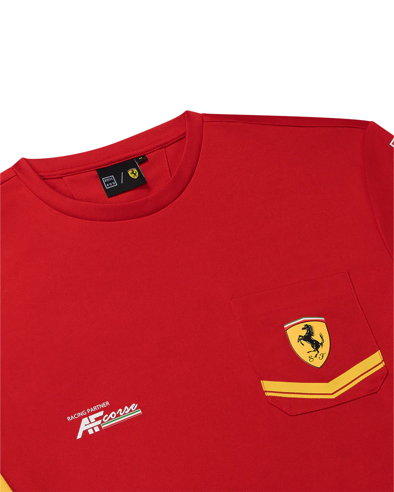 T-shirt Ferrari 499P Hypercar Le Mans WEC race rossa 2024