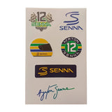Set Sticker Ayrton Senna Official Adesivi Grandi