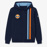 Felpa Full Zip Gulf Since 1901 Hoody navy - F1Monza