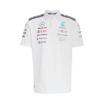 Polo Mercedes AMG Petronas F1 Team sponsor 2025 Bianca Adidas
