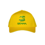 Cappellino Ayrton Senna doppia S giallo debossed
