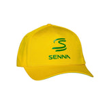 Cappellino Ayrton Senna doppia S giallo debossed