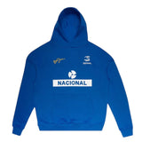 Felpa Hoodie Ayrton Senna National Blu