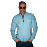 Felpa Gulf Smart Racing azzurra Full Zip - F1Monza