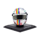 Mini casco Ferrari Sebastian Vettel 2020 3° posto GP Turchia scala 1/5