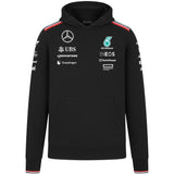 Felpa Hoodie AMG Mercedes Petronas F1 Team 2024 nera