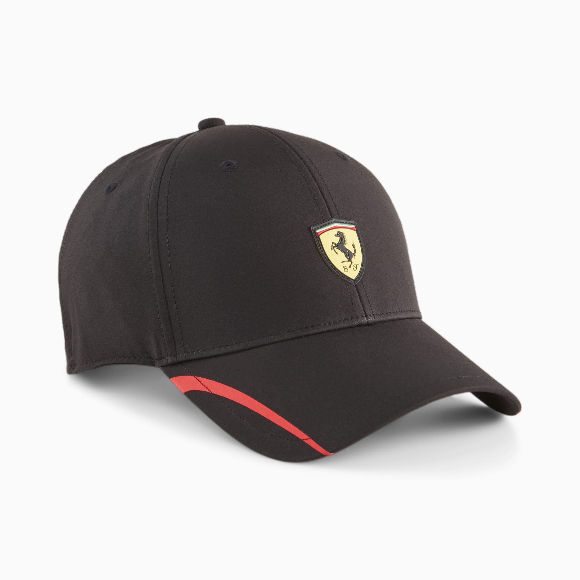 Cappello sportivo di marca B.V. Scuderia Ferrari F1 nero carbonio