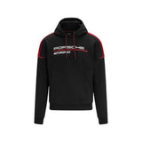 Felpa Hoodie Porsche Motorsport Nero e Rosso - F1Monza