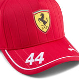 Cappellino Bambino Ragazzo Lewis Hamilton 44 Scuderia Ferrari HP Team F1 2025