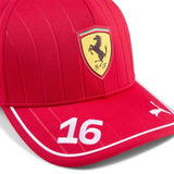 Cappellino Bambino Ragazzo Charles Leclerc 16 Scuderia Ferrari HP Team F1 2025 - F1Monza