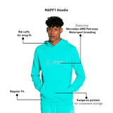 Felpa Hoodie AMG Mercedes Petronas F1 Team verde - F1Monza