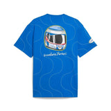 T-shirt Scuderia Ferrari Monza 2025 Tributo Niki Lauda Blu - F1Monza