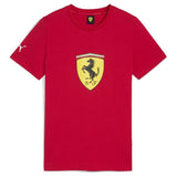 T-shirt Ferrari Puma bambino ragazzo Scudetto grande