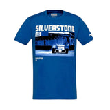 T-Shirt Adulto Ayrton Senna Silverstone Blu - F1Monza