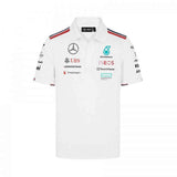 Polo Mercedes AMG Petronas F1 Team sponsor 2024 bianca