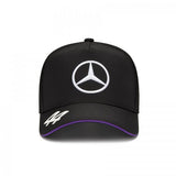 Cappellino Bambino Lewis  Hamilton 44 Mercedes AMG Petronas F1 2024 nero