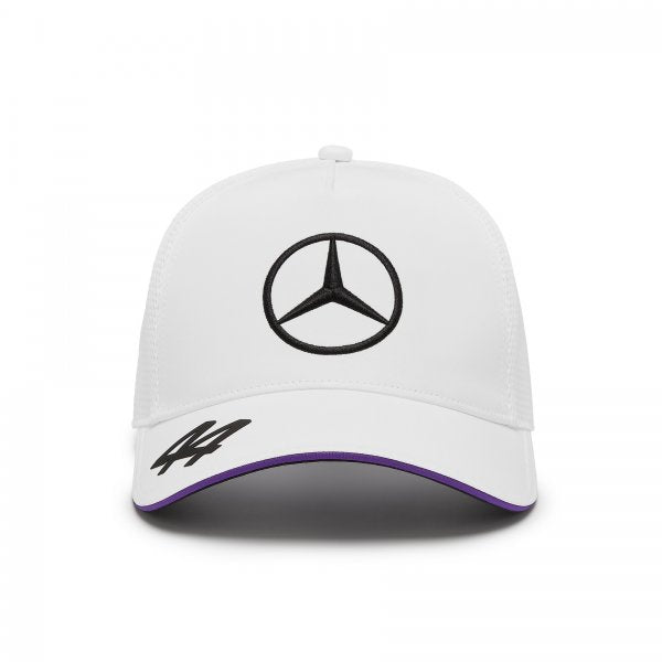 Cappellino Lewis  Hamilton 44 Mercedes AMG Petronas F1 2024 Bianco