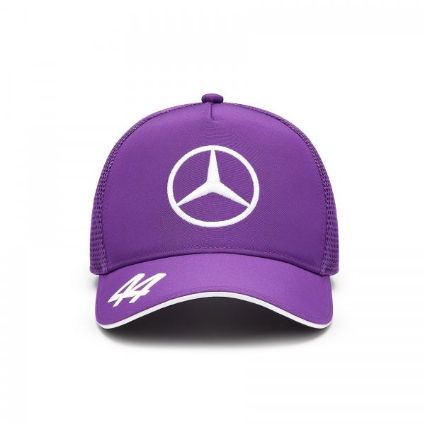 Cappellino Lewis  Hamilton 44 Mercedes AMG Petronas F1 2024 purple
