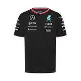 T-shirt Bambino Ragazzo Mercedes AMG Petronas F1 Team 2024 nera