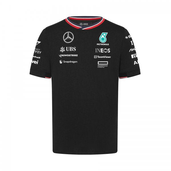 T-shirt Bambino Ragazzo Mercedes AMG Petronas F1 Team 2024 nera