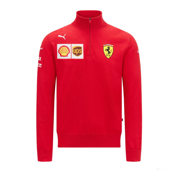 Felpa Maglia 1/4 zip Scuderia Ferrari F1 Team sponsor