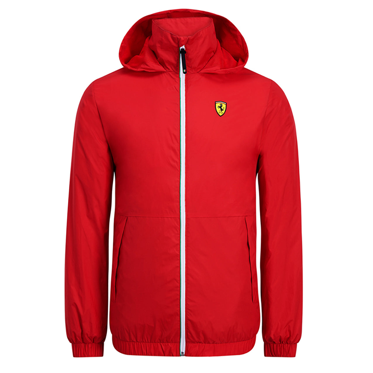 Giacca Antivento Ferrari zip tricolore rossa – F1Monza