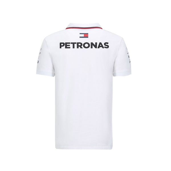 Polo Mercedes AMG Petronas F1 Team sponsor 2020 bianca