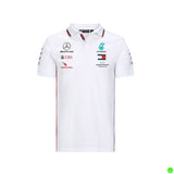 Mercedes AMG Petronas F1 Team sponsor 2020 white polo shirt