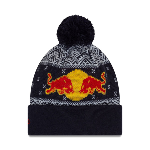 Navy Blue Oracle Red Bull Racing F1 Team Pom Pom Beanie Cap