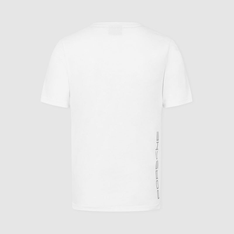 T-shirt Porsche Motorsport logo bianca