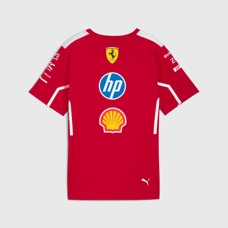 T-shirt adulto Scuderia Ferrari HP F1 team Replica Sponsor 2025