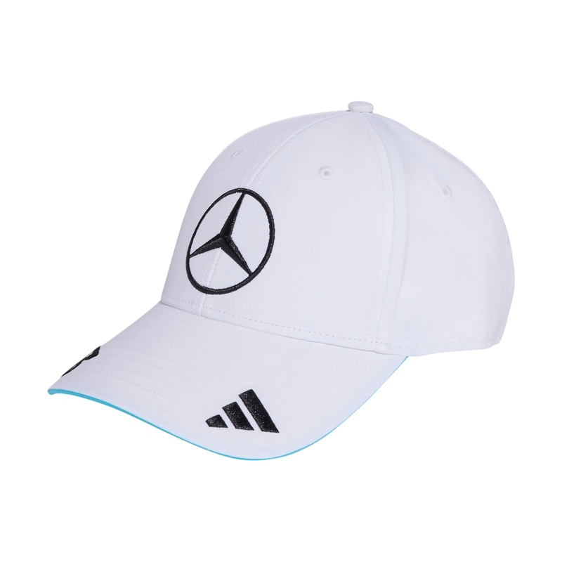 Cappellino George Russell 63 Mercedes AMG Petronas F1 2025 bianco