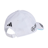 Cappellino George Russell 63 Mercedes AMG Petronas F1 2025 bianco