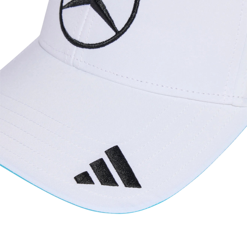 Cappellino George Russell 63 Mercedes AMG Petronas F1 2025 bianco