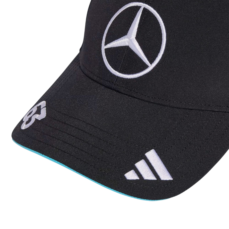 Cappellino George Russell 63 Mercedes AMG Petronas F1 2025 nero