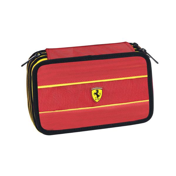 Scuderia Ferrari 3 Zip Case with assorted compartments