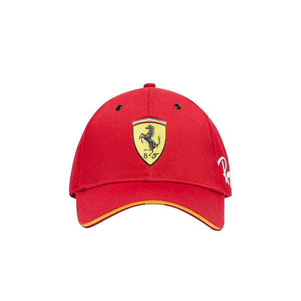 Ferrari cap with red diamond pattern