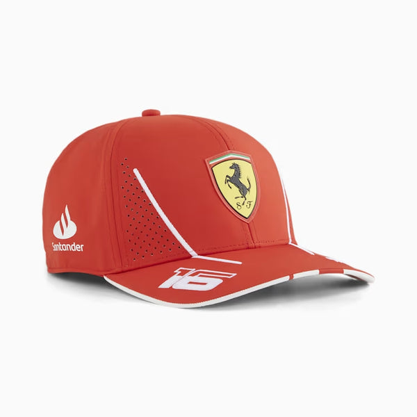 Cappellino Adulto Charles Leclerc 16 Scuderia Ferrari Santander Team F1 2024